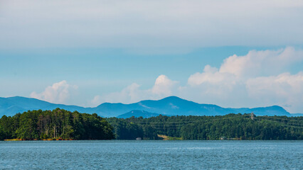 An overlooking landscape view of Seneca, South Carolina