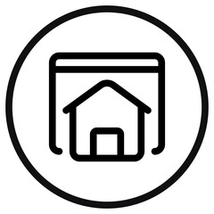 Editable homepage, landing page vector icon. Part of a big icon set family. Perfect for web and app interfaces, presentations, infographics, etc