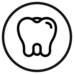 Editable molar, premolar, tooth vector icon. Dentistry, healthcare, medical. Part of a big icon set family. Perfect for web and app interfaces, presentations, infographics, etc