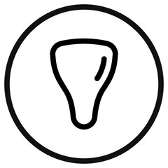 Editable incisor, tooth vector icon. Dentistry, healthcare, medical. Part of a big icon set family. Perfect for web and app interfaces, presentations, infographics, etc