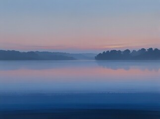 Fototapeta premium sunrise over the lake