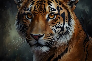 Fototapeta premium portrait of a bengal tiger