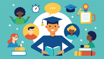 Educational and self development concept illustration