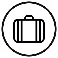 Editable suitcase vector icon. Part of a big icon set family. Perfect for web and app interfaces, presentations, infographics, etc