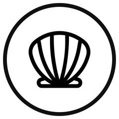 Editable sea shell vector icon. Part of a big icon set family. Perfect for web and app interfaces, presentations, infographics, etc