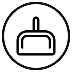 Editable dustpan vector icon. Part of a big icon set family. Perfect for web and app interfaces, presentations, infographics, etc