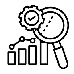 Icon that represent making optimal decisions and taking action based on future predictions.