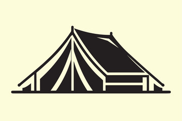 High-Quality Tent Silhouette Vectors for Nature and Travel Designs