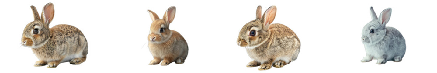 Fototapeta premium A high-quality image of a rabbit, emphasizing cuteness and agility.