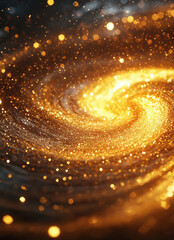 golden sparkle rain full of shine