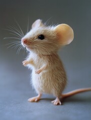 Small mouse standing upright