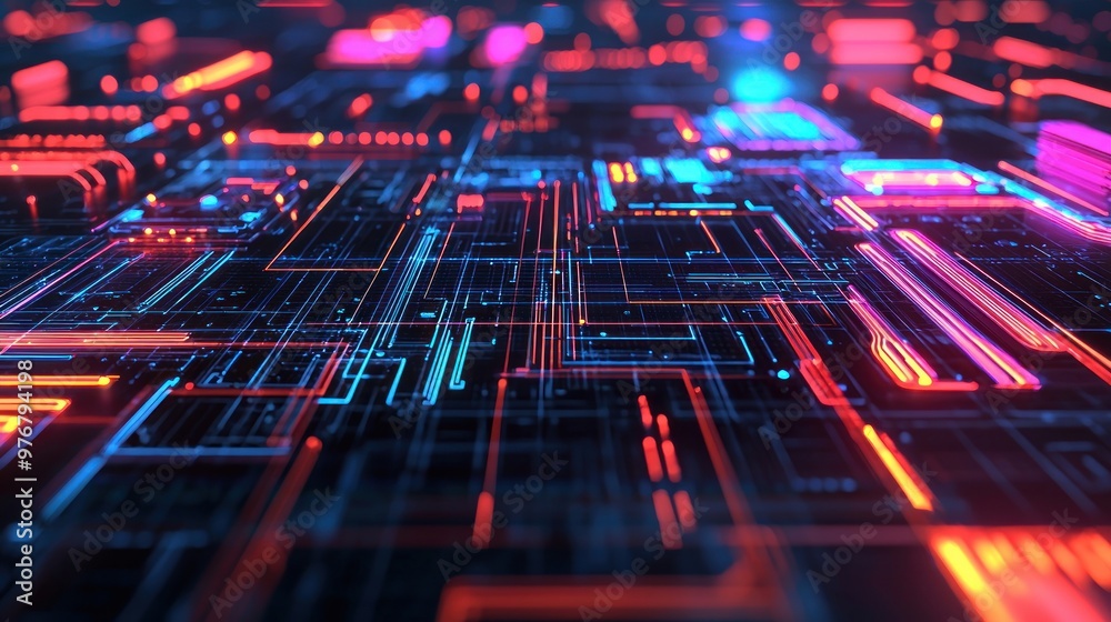 Poster digital circuitry.