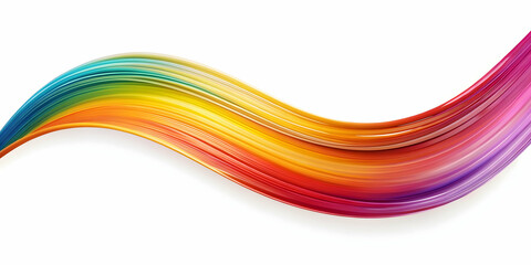 Abstract curved brushstroke on white background, minimalist design, abstract, brushstroke, white background, minimalist, curve