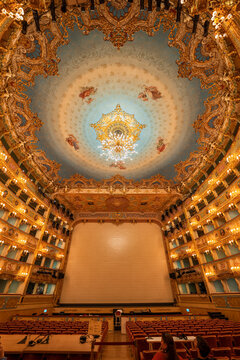 Teatro La Fenice Opera House Interior In Venice