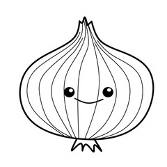 Cute onion sketch