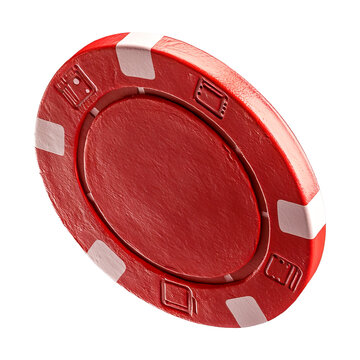 recommend clip art: A vibrant red poker chip, perfect for casino-themed designs or gambling-related projects.