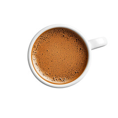 Fototapeta premium Close up of a cup of coffee on black background