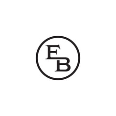 EB letter luxury logo.
