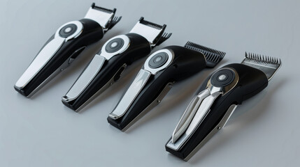 Obraz premium Clipper Guards: Attachments for hair clippers to control cutting lengths