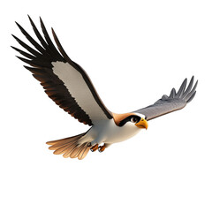 Obraz premium Eagle in Mid-Flight with Fish