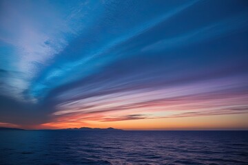 Fototapeta premium Stunning Twilight Cobalt Canvas with Expansive Hue Spectrum and Textured Radiance