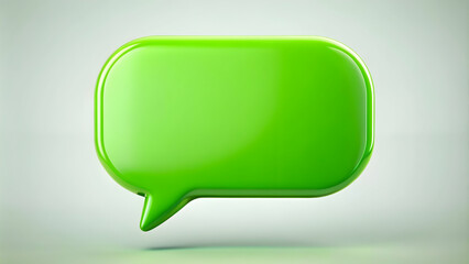 A vibrant green speech bubble symbolizing communication and ideas, green, speech bubble, communication, talk