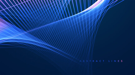 Abstract colored dynamic waves. Modern abstract cover. Colorful curve lines. Graphic concept for your design