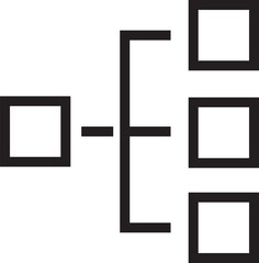 Obraz premium Hierarchy Chart Icon 