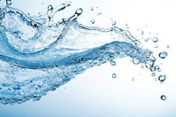 Water Splash with Bubbles, Clean and Refreshing