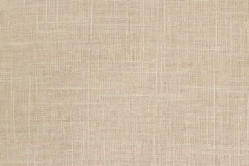 Brown linen fabric texture background, seamless pattern of natural textile.