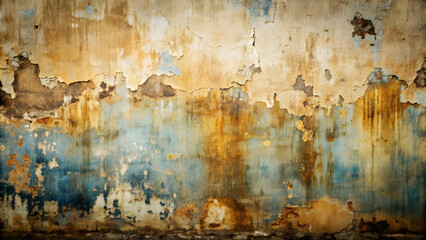 Grunge wall with aged paint and dirty water stains, vintage design, texture, grunge, wall, old, pattern, dirty, water, aged