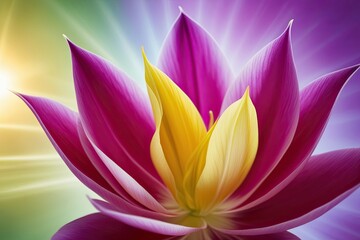 Fototapeta premium Lively Petals Twirling with Energizing Clarity on Luminous Backgrounds