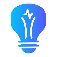 Obraz premium bulb Gradient icon