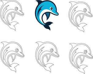 dolphin muscat logo big power full log  white background