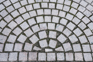 Paving stones on the ground
