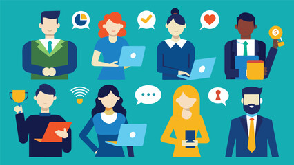 Digital business concept illustrations,mega set collection of scenes with men