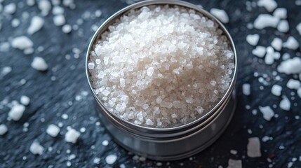 premium celtic sea salt blend in elegant silver tin a gourmet and exotic addition to delight food enthusiasts perfect for connoisseurs