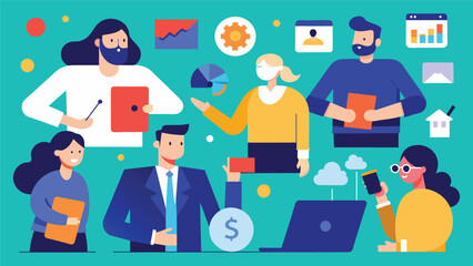 Digital business concept illustrations,mega set collection of scenes with men