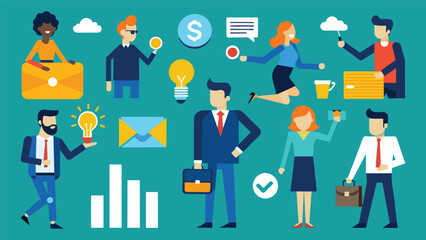 Digital business concept illustrations,mega set collection of scenes with men