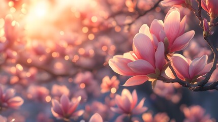 Stunning, lifelike Magnolia flower image in high resolution with delicate petal textures