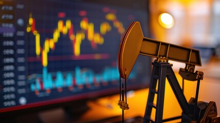 Oil Market Analysis Hub, a trading desk displaying crude oil charts, global maps, resource valuation insights, and comprehensive energy economy assessments.