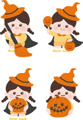 어린이집 할로윈 분장 키즈  얼굴 합성