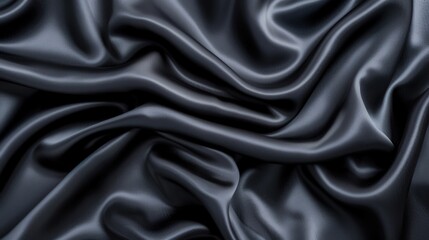 Fototapeta premium Wavy Grunge Silk Texture, intricate folds create a dramatic interplay of light and shadow, showcasing a rich, textured surface that evokes depth and artistry.