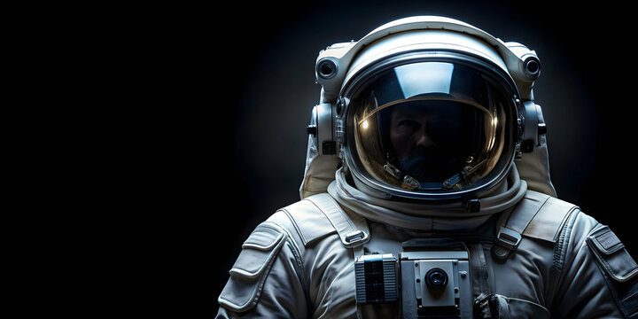 A cosmic paradox featuring an astronaut in a black background, astronaut, cosmic, paradox, space, exploration