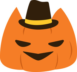 Pumpkin cartoon graphic for halloween, autumn, festival and illustration