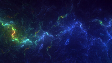 3D manual rendering abstract fractal light background. Its not AI Generatd illustration.