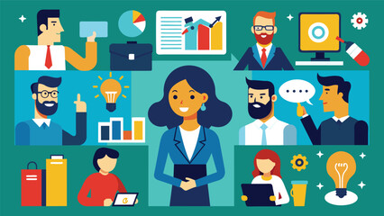 Digital business concept illustrations,mega set collection of scenes with men