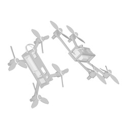 FPV Drone Racing freestyle sport flight. Hobby toys