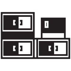 Cupboard Icon Illustration