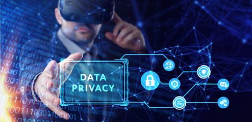 Cyber security data protection business technology privacy concept.